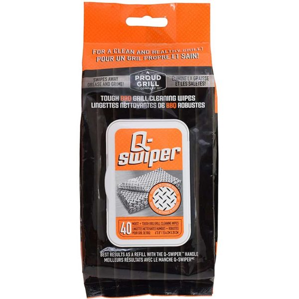 Proud Grill Company Q-Swiper Grill Cleaning Wipes 40 Count