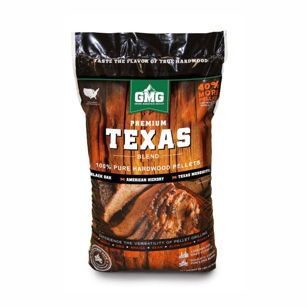 Green Mountain Grills Premium Texas Blend Pellets Wood Pellets (28 LB) outdoor living product from Crawford Outdoor