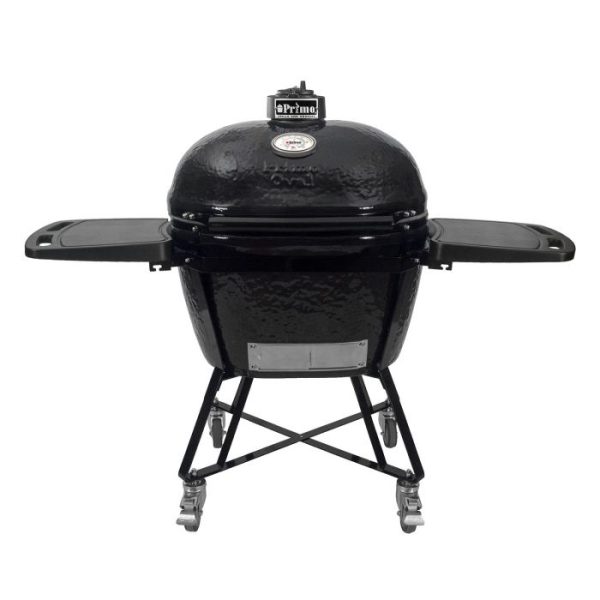 Primo Grills Oval X-Large: All-In-One Heavy-Duty Stand, Side Shelves, Ash Tool and Grate Lifter