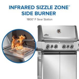 Prestige 500 Connected RSIB with Infrared Side and Rear Burner outdoor living products image 6