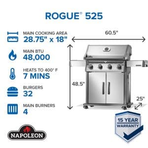Rogue 525 Gas Grill outdoor living products image 3