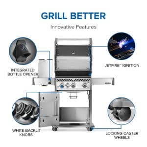 Rogue PRO 425 SIB with Infrared Side Burner outdoor living products image 9