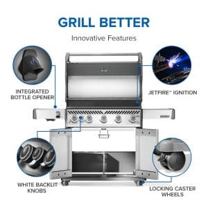 Rogue PRO 625 SIB with Infrared Side Burner outdoor living products image 10