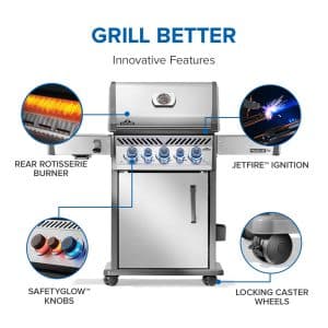 Rogue PRO-S 425 RSIB with Infrared Side and Rear Burner outdoor living products image 5