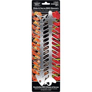 Proud Grill Company Stainless Steel Reusable Barbecue Skewers outdoor living products image 7