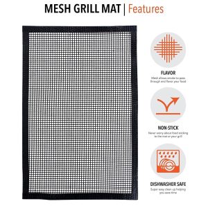Bearpaw Products Non-Stick Mesh Grill Mat – 2 Pack outdoor living products image 3