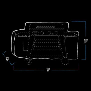 Pit Boss 3-Burner Ultimate Griddle Cover 32122 alternate product view