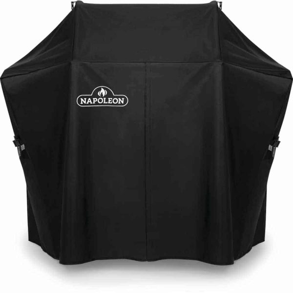 Napoleon Rogue® 425 Series Grill Cover Shelves Up outdoor living product from Crawford Outdoor