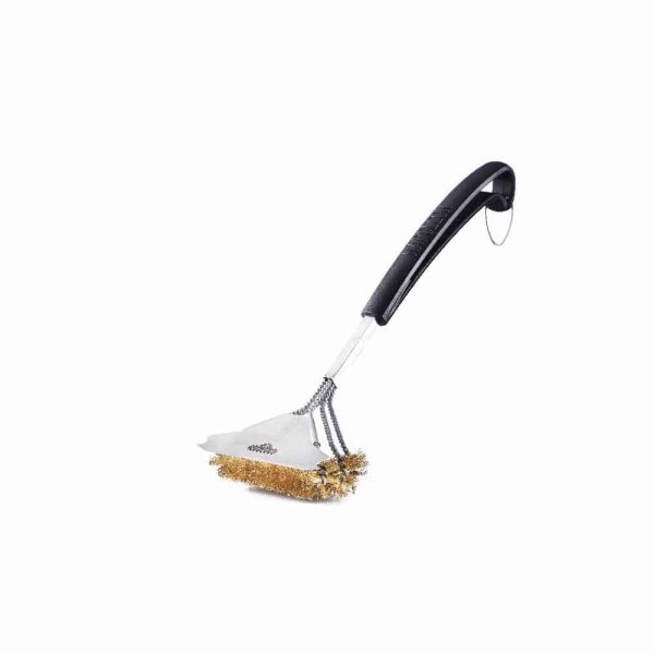 Napoleon Triple-Row Grill Brush with Brass Bristles outdoor living product from Crawford Outdoor