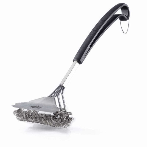 Napoleon Bristle-Free Triple-Row Grill Brush with Rolled Stainless Steel outdoor living product from Crawford Outdoor