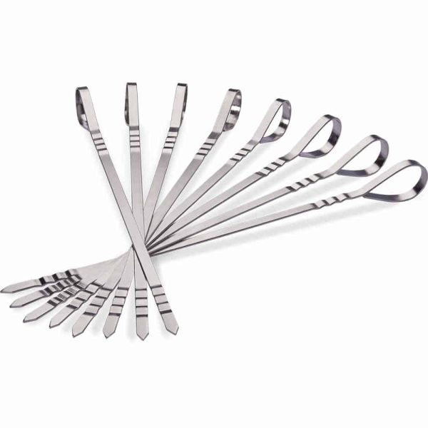 Napoleon Eight Stainless Steel Multifunctional Skewers outdoor living product from Crawford Outdoor
