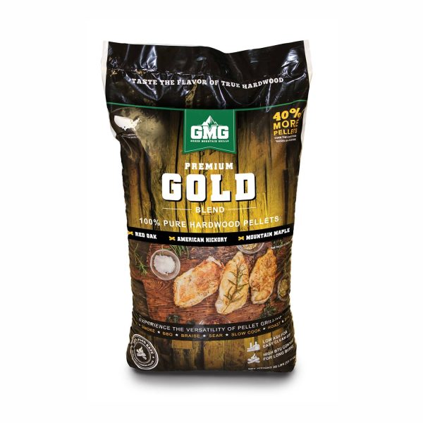 Green Mountain Grills Premium Gold Blend Pellets Wood Pellets (28 LB) outdoor living product from Crawford Outdoor