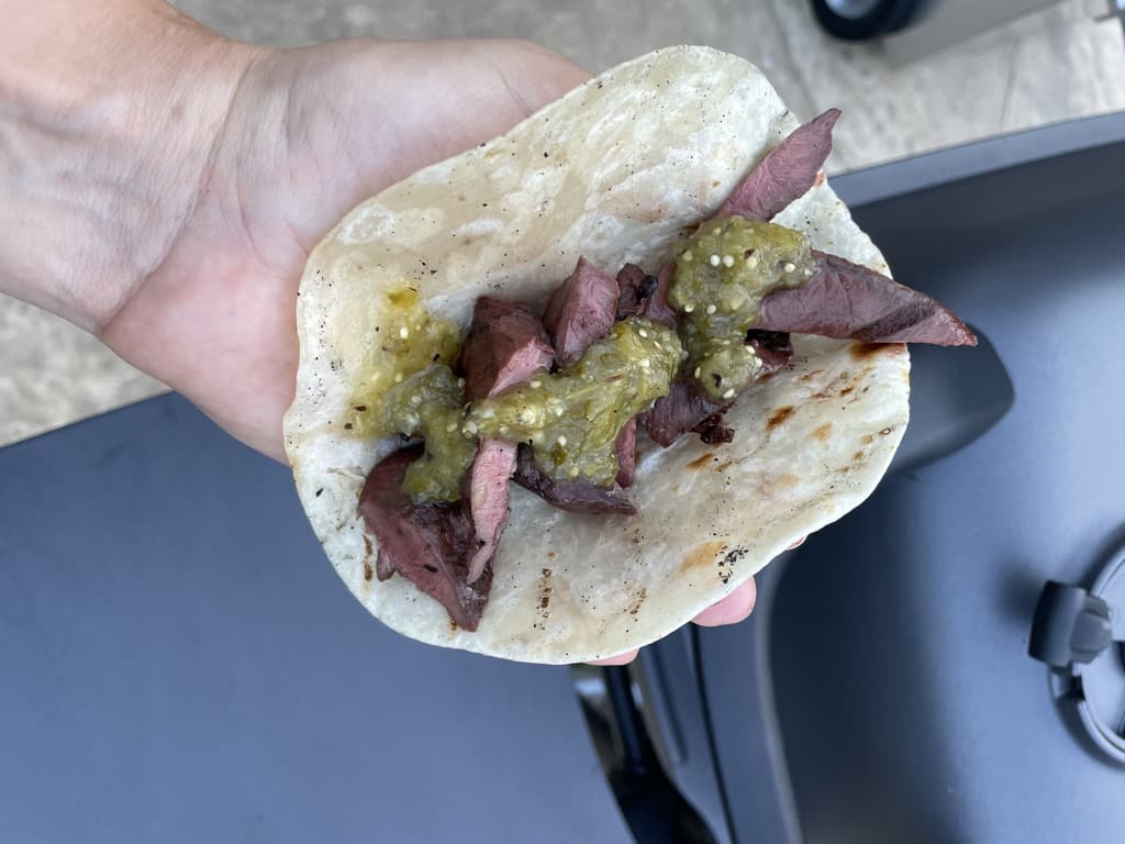 Grilled Deer Heart Tacos