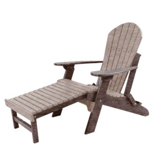 Kanyon Poly Furniture Folding Adirondack Chair + Pullout Ottoman K111 outdoor living products image 8