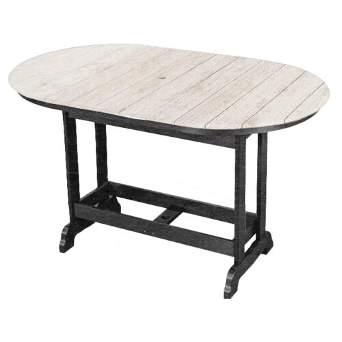 Kanyon Poly Furniture Oval Table (6′ Bar Height) - Crawford Outdoor