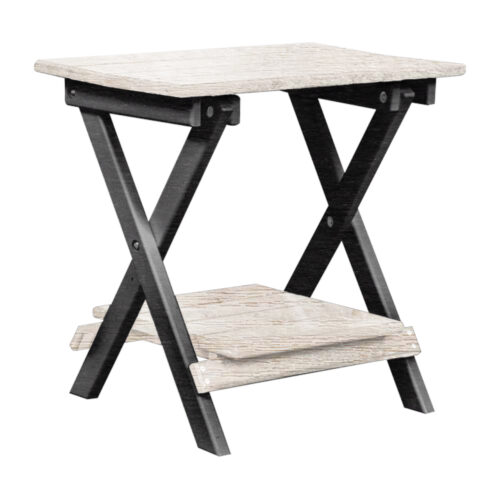 Kanyon Poly Furniture End Table (Folding with Shelf) K720 - Crawford Outdoor