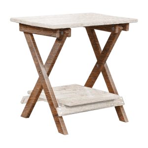 Kanyon Poly Furniture End Table (Folding with Shelf) K720 outdoor living products image 5