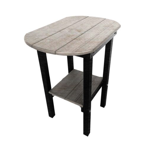 Kanyon Poly Furniture End Table (Oval – Tall Version) K735 - Crawford Outdoor