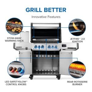 Prestige 500 Connected RSIB with Infrared Side and Rear Burner outdoor living products image 4
