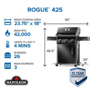 Napoleon Rogue 425 Gas Grill R425PK-2-SS alternate product view