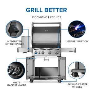 Rogue PRO 525 SIB with Infrared Side Burner outdoor living products image 9