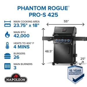 Phantom Rogue PRO-S 425 RSIB with Infrared Side and Rear Burner alternate product view