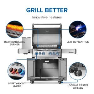 Rogue PRO-S 525 RSIB with Infrared Side and Rear Burner outdoor living products image 6