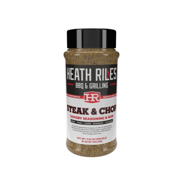 Heath Riles BBQ Steak & Chop Rub 16oz Shaker Bottle 38105 outdoor living product from Crawford Outdoor