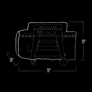 Pit Boss 2-Burner Ultimate Griddle Cover 32121 alternate product view